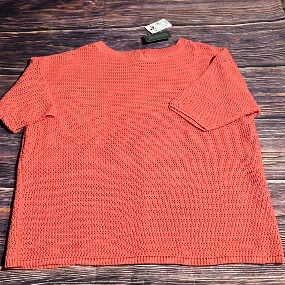 NWT Woolrich Short Sleeved Sweater